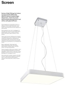 Lustră LED pe cablu SCREEN LED/48W/230V 3000K Redo 01-1124