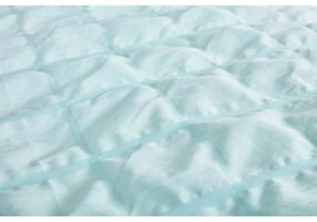 Lenjerie de pat verde-mentă din țesătură crep pentru pat de o persoană 140x200 cm Naomi – My House