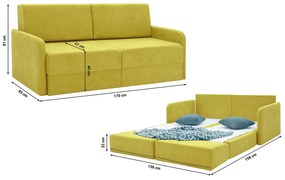 Canapea extensibilă Borta (muștar). 1098573