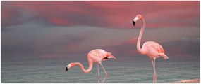 Tablou - Flamingo (120x50 cm)