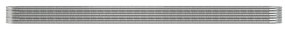 Jardiniera, argintiu, 440x80x36 cm, otel vopsit electrostatic 1, Argintiu, 440 x 80 x 36 cm