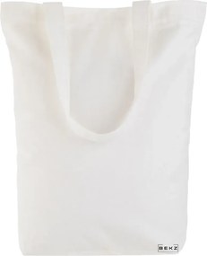 Sacosa de Panza pentru Cumparaturi, Geanta Tote, Cu litera C in Coronita Florala, 38x34.5 cm, Alba, BEKZ®