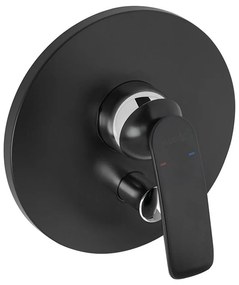 Baterie incastrata pentru 2 consumatori, negru mat crom Negru mat