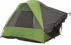 Outsunny Cort auto, cort de camping, cort de călătorie, pentru 4-5 persoane, fibră de sticlă, poliester, verde, 300 x 300 x 230 cm | Aosom Romania