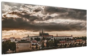 Tablou Castelului Praga în amurg (120x50 cm), în 40 de alte dimensiuni noi