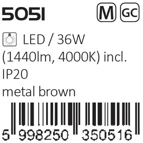 Plafoniera LED camera de zi, sufragerie, dormitor Capriana 5051 RX