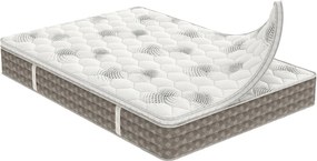 Saltea Model S11, cu Memorie DuoFlex, Inaltime 27 cm, Topper integrat - 200x200cm