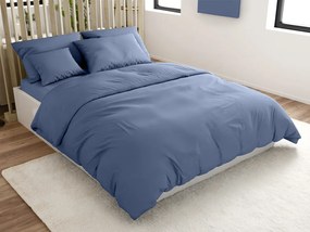 Lenjerie de pat din bumbac LUX albastra cu buzunar hotelier Dimensiune lenjerie de pat: 70 x 90 cm | 140 x 200 cm