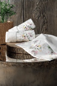 Set cadou de prosoape și prosop de corp FINOLA, 3 buc Alb / White Set (prosop mic 30x50cm, prosop 50x100cm, prosop de corp 75x150cm)