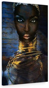 Tablou canvas Tribal Girl 120x80 cm