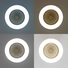 Plafonieră LED dimabilă cu ventilator Brilagi AURA LED/38W/230V auriu + telecomandă