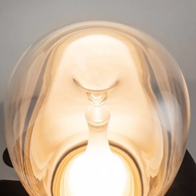 Veioza LED / Lampa de masa design decorativ Splash auriu/transparent