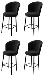 Set de scaune de bar Alte Black, 4 buc., 4 buc