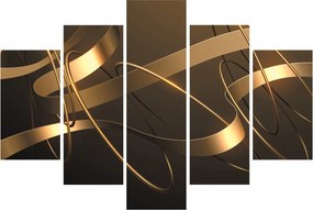Tablou - Panglici de bronz (150x105 cm)