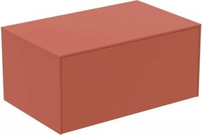 Dulap baza suspendat Ideal Standard Atelier Conca rosu - oranj mat 1 sertar cu blat 80 cm