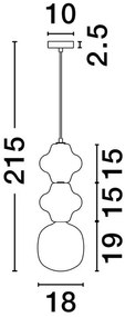 Pendul ceramic design modern CHIC roz