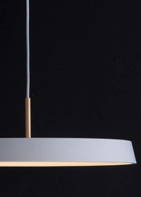 Lustra LED design modern VETRO 50cm, alb