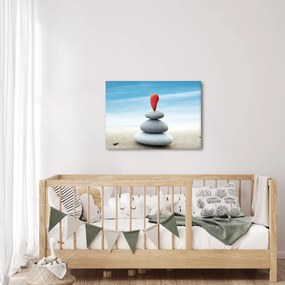 Tablou -Echilibru cu pietre (70x50 cm)