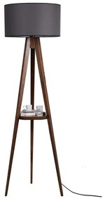 Lampadar negru/maro cu abajur textil (înălțime 176 cm) Sehbalı Tripod – Opviq lights