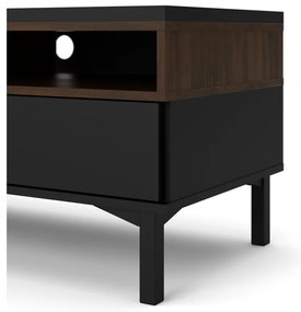 Comodă TV neagră 156x48x48 cm Roomers – Tvilum