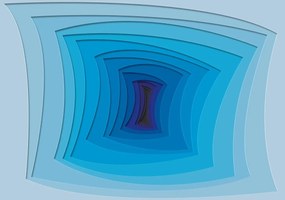 Fototapet - Tunelul albastru (254x184 cm), în 8 de alte dimensiuni noi