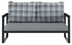 Canapea cu 2 Locuri Grădină, Metal / Acril / Poliuretan, MTLBHC120004, Multicolor
