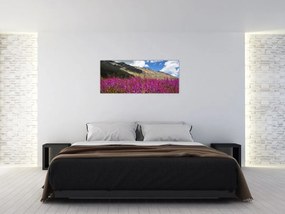Tablou sceneriei cu lunca montană (120x50 cm)
