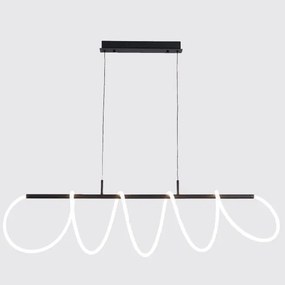 Lustra LED suspendata moderna ZIGZAG BK