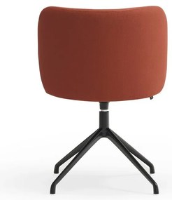 Scaun de sufragerie cărămiziu tapițat Mogi – Teulat