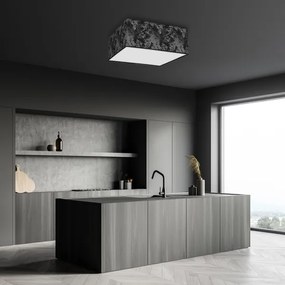 Plafonieră SATINO 3xE27/60W/230V neagră/argintie