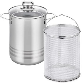 Elo 22616 Basic Vas de sparanghel din oțelinoxidabil Brillant 16 cm, 4 l