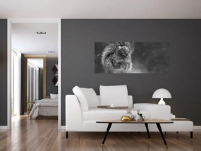 Tablou - Veveriță în timpul iernii (120x50 cm)