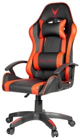 Scaun pentru jocuri video VARR Zolder negru/roșu