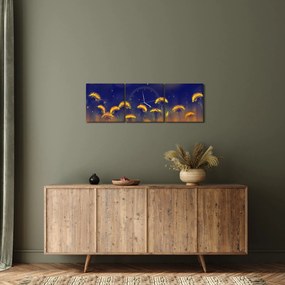 Tablou - Păpădii (cu ceas) (90x30 cm)