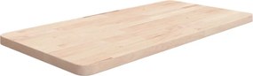 vidaXL Blat de baie, 80x40x2,5 cm, lemn masiv netratat