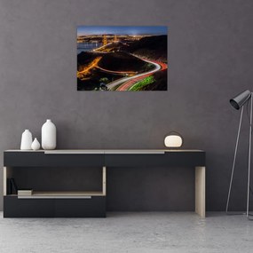 Tablou pe sticlă - Golden Gate Bridge (70x50 cm)