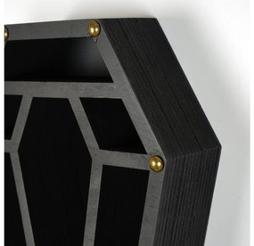 Raft decorativ de perete Ketina 1 (negru) . 1093676