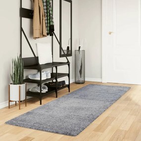 vidaXL Covor pufos &quot;PAMPLONA&quot; cu fire înalte albastru modern 80x250 cm