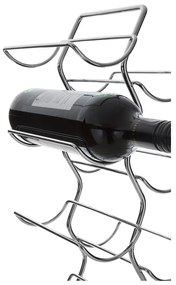 Raft pentru sticle de vin argintiu din metal număr de sticle 12 Jaxen – Premier Housewares