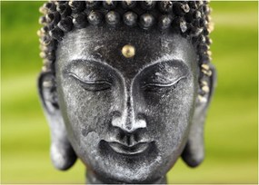 Tablou pe sticlă - Statuia lui Buddha II. (70x50 cm)