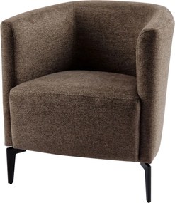 Fotoliu de design, maro / negru, KAPY