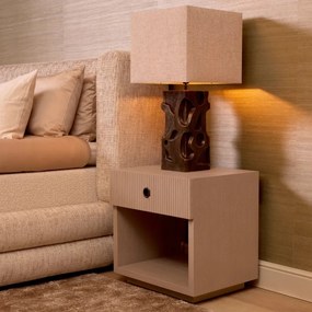 Noptiera design LUX, Furnir de stejar albit, Dimitrios