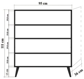 Mobilier pentru hol Maluxe  731 (Stejar sonoma + Piatră). 1089071