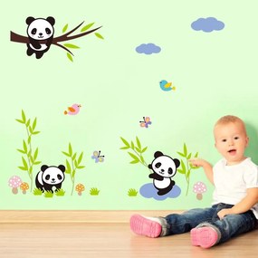 Autocolant de perete "Panda" 80x107 cm
