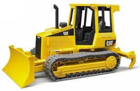 Buldozer CAT Bruder 02443, cu șenile și lamă, 1:16
