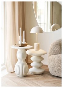 Veioză bej cu abajur din metal (înălțime 45 cm) Sheffield – House Nordic