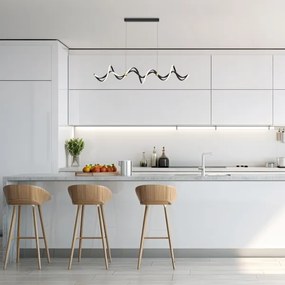 Lustră LED pe cablu COLIA LED/55W/230V negru/auriu