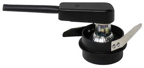 Set de 6 spoturi încastrate moderne negre cu interior auriu - Insta