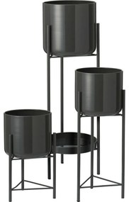 Set de suporturi metalice pentru flori Malvaronegru, 3 buc.
