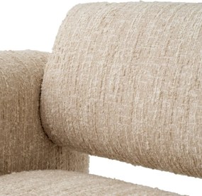 Fotoliu modern LUX Vesper, Boucle sonata cream